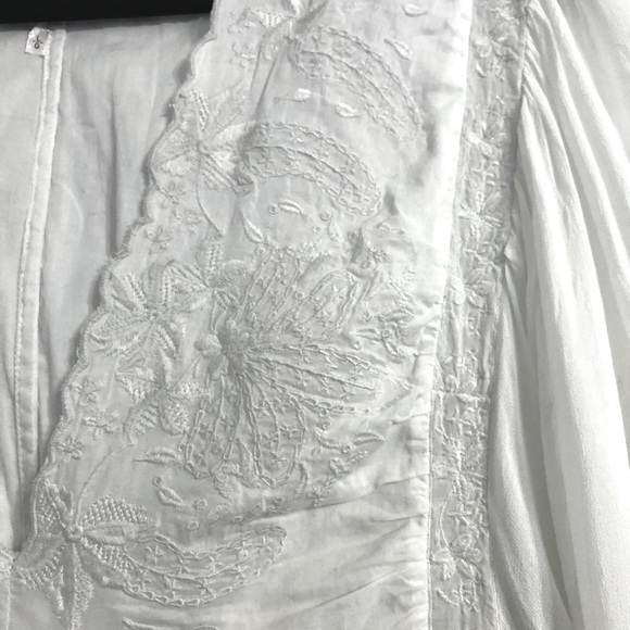 Free People Embroidered Long Sleep Blouse - Picture 6 of 6